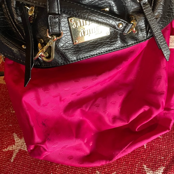 Juicy Couture Black Satchel with Gold Accents, EUC - Picture 10 of 13